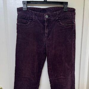 Kut from the Kloth Women's Dark Purple Corduroy Jeans
